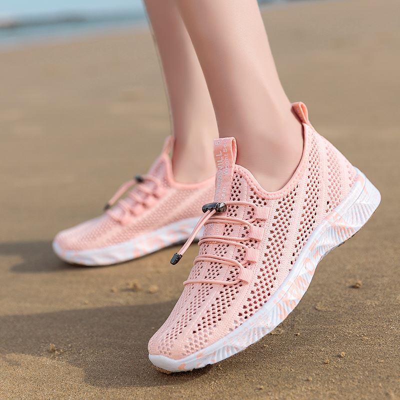 Open-Mesh Beach Walking Shoe in use, view 5