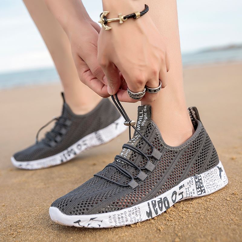 Open-Mesh Beach Walking Shoe in use, view 6