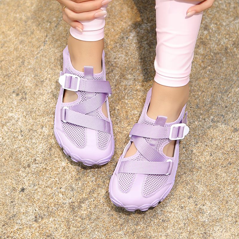 Open-Side Amphibious Sandal Shoe in use, view 4
