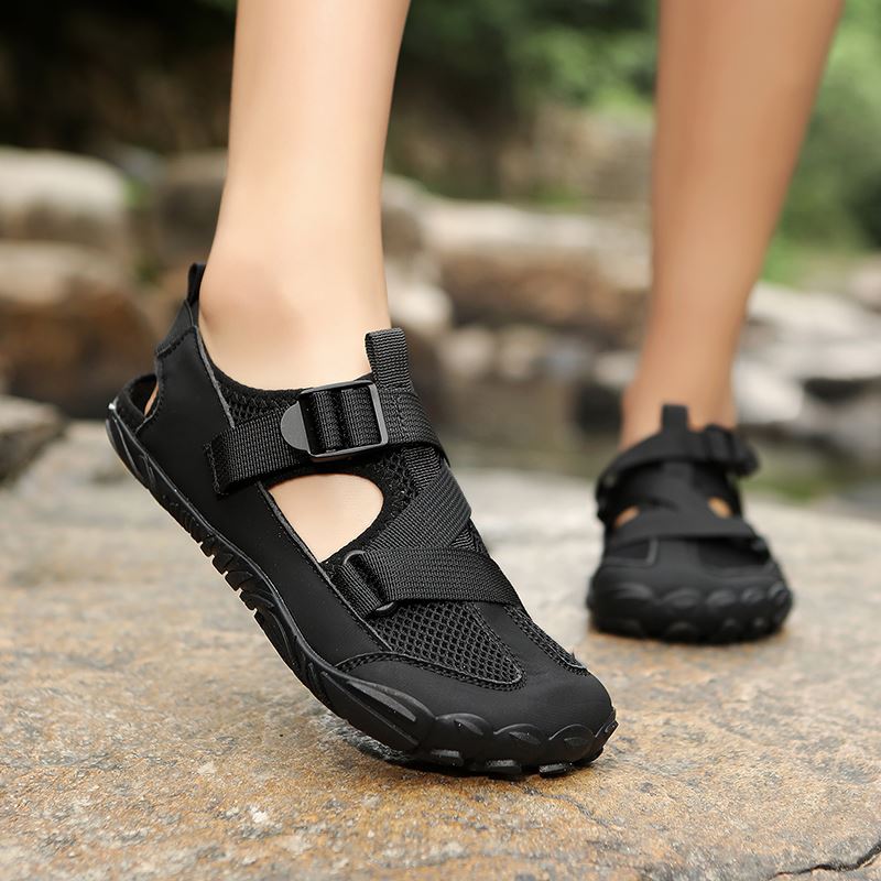 Open-Side Amphibious Sandal Shoe in use, view 6