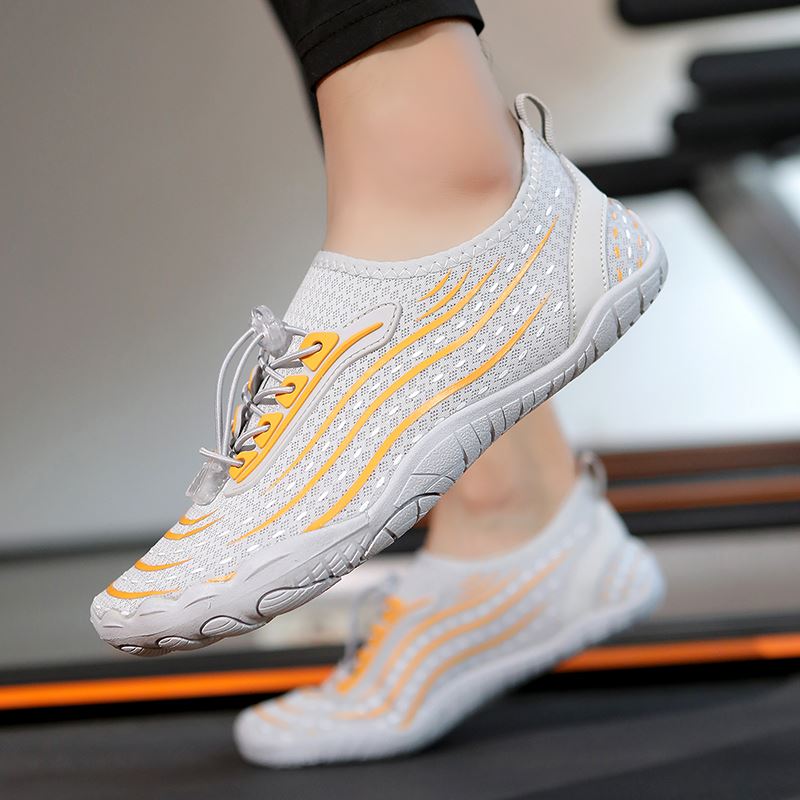 Wave-Print Couple Water Shoe in use, view 4