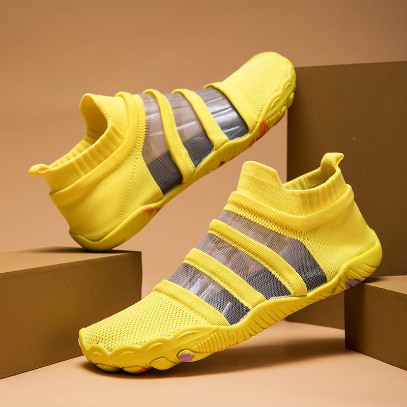 Clear-Stripe Knit Water Shoe in use, view 5