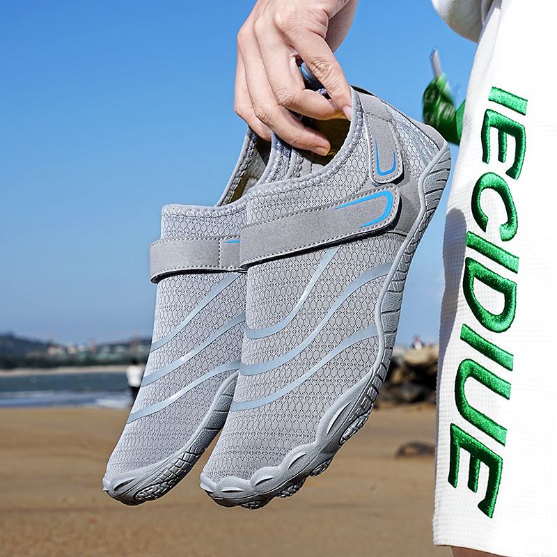 Hook-and-Loop Outdoor Water Shoe in use, view 2