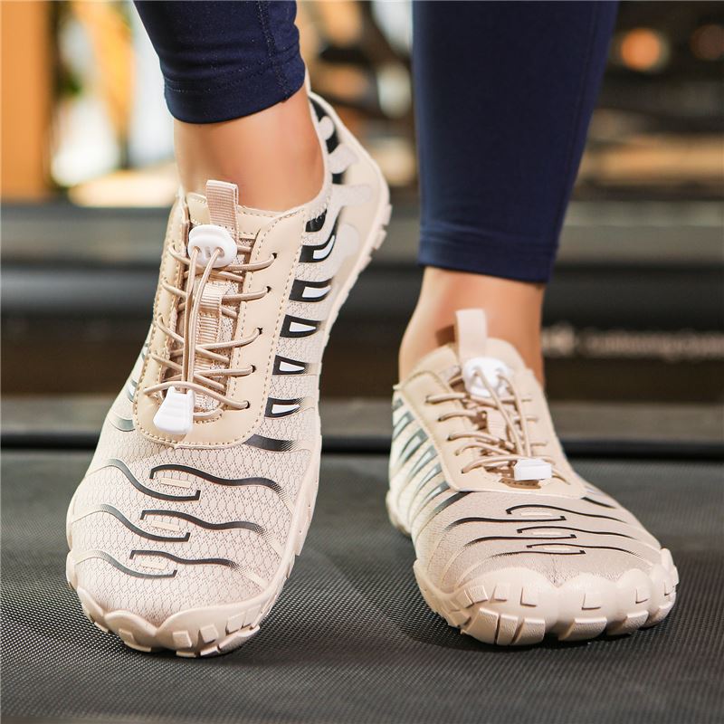 Wave-Print Barefoot Creek Shoe in use, view 6